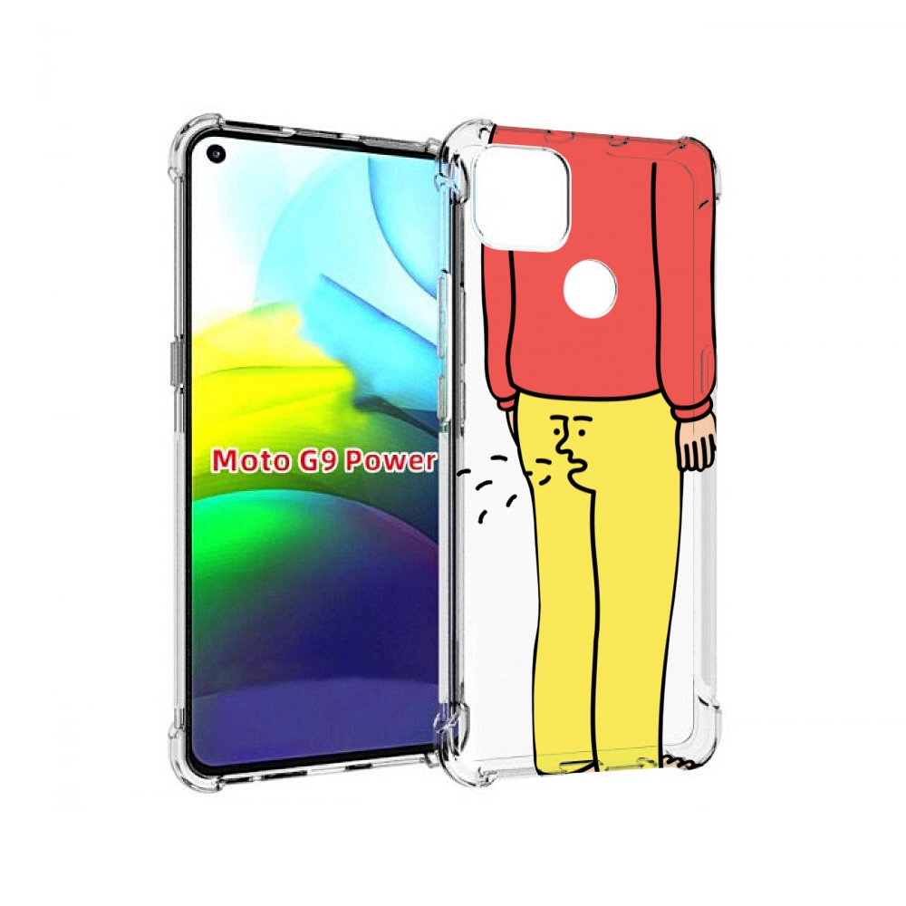 

Чехол MyPads смешной-мужчина для Motorola Moto G9 Power, Прозрачный, Tocco
