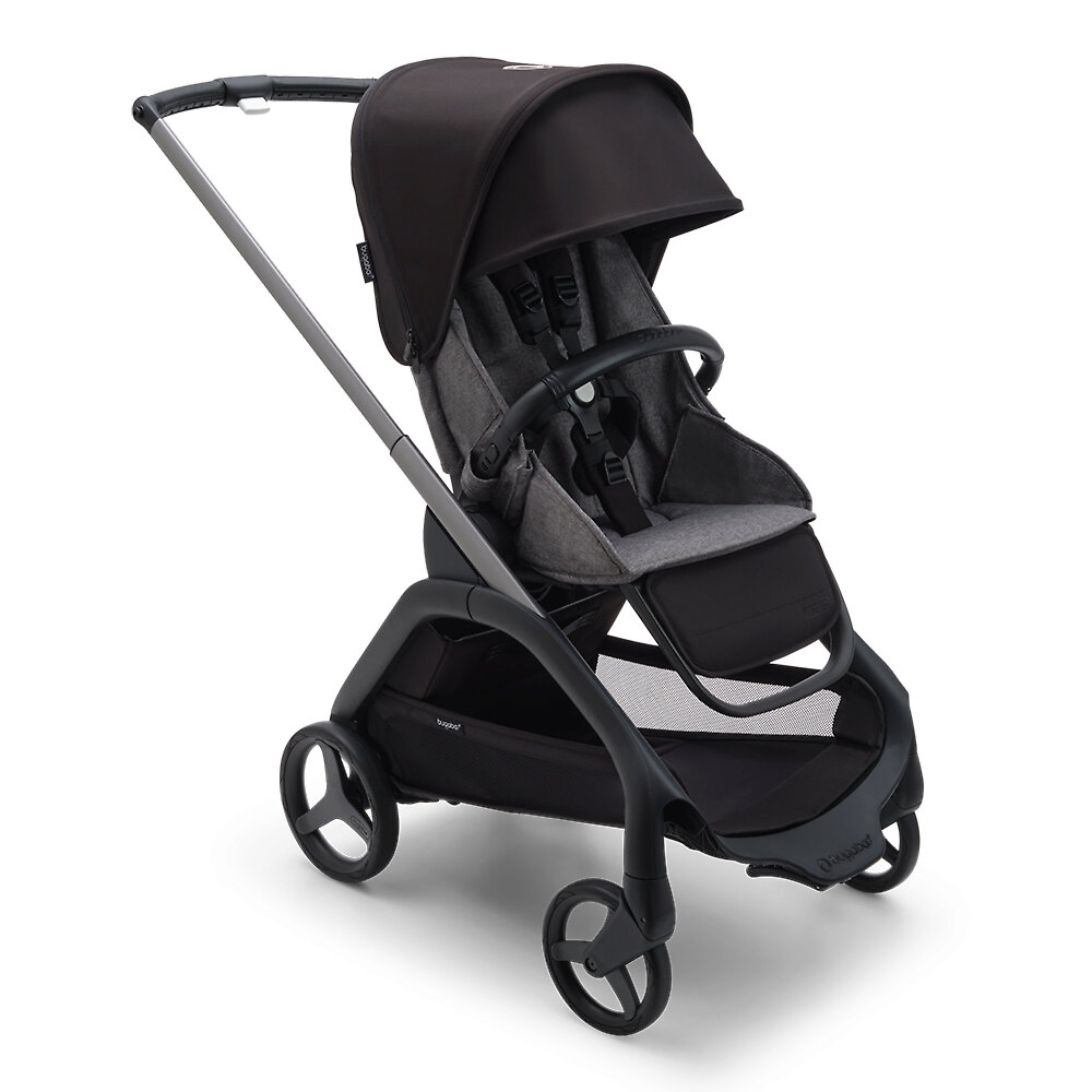 Прогулочная коляска Bugaboo Dragonfly Graphite, цвет Grey Melange / Midnight Black