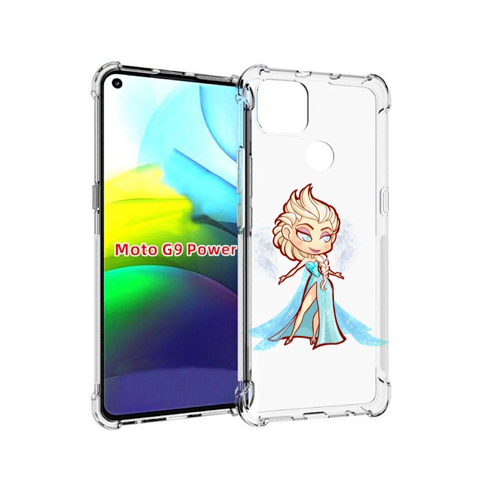 

Чехол MyPads снежная-принцесса женский для Motorola Moto G9 Power, Прозрачный, Tocco