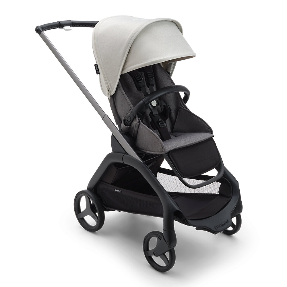 Прогулочная коляска Bugaboo Dragonfly Graphite, цвет Grey Melange / Misty White