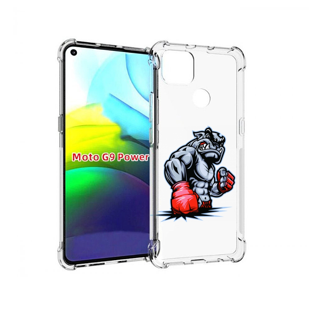 

Чехол MyPads собака-боксер для Motorola Moto G9 Power, Прозрачный, Tocco