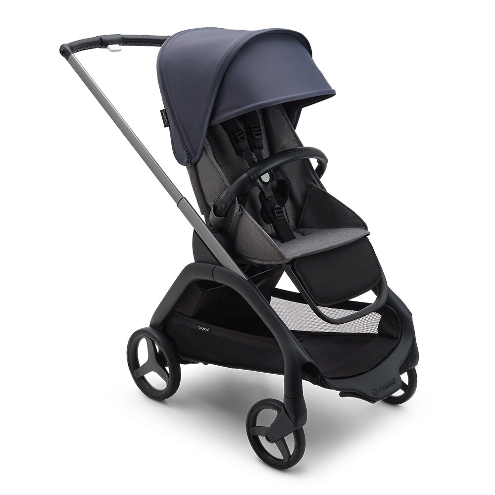 Прогулочная коляска Bugaboo Dragonfly Graphite, цвет Grey Melange / Stormy Blue