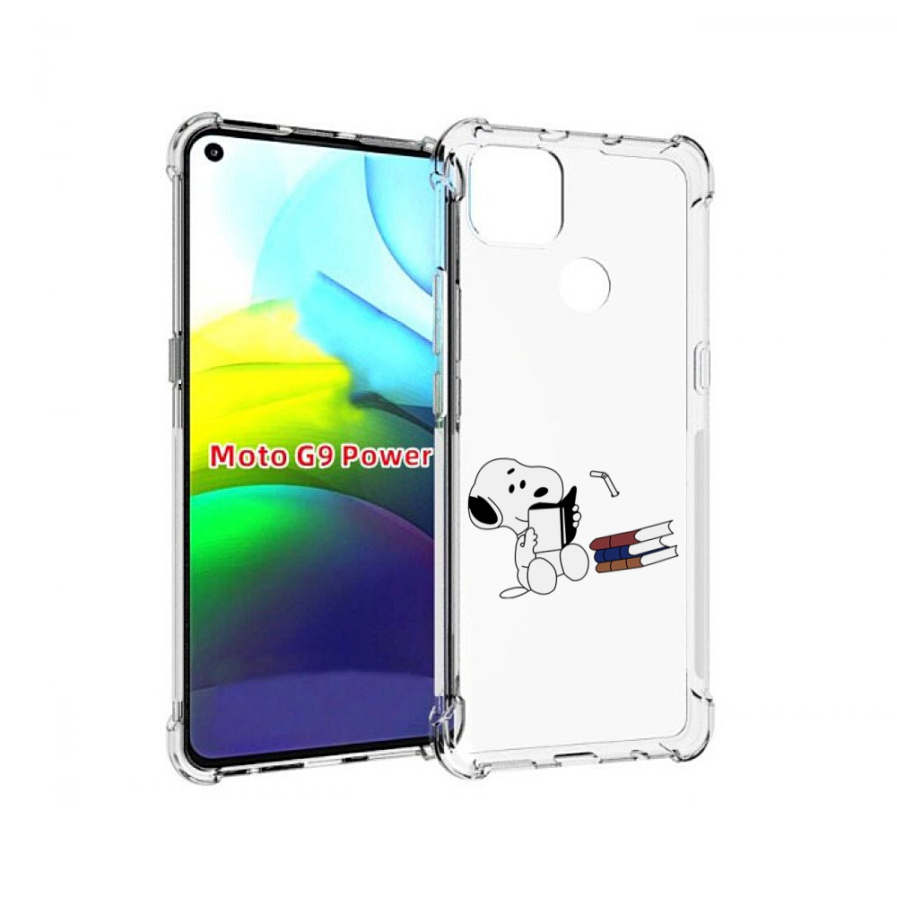 

Чехол MyPads собака-с-книжками для Motorola Moto G9 Power, Прозрачный, Tocco