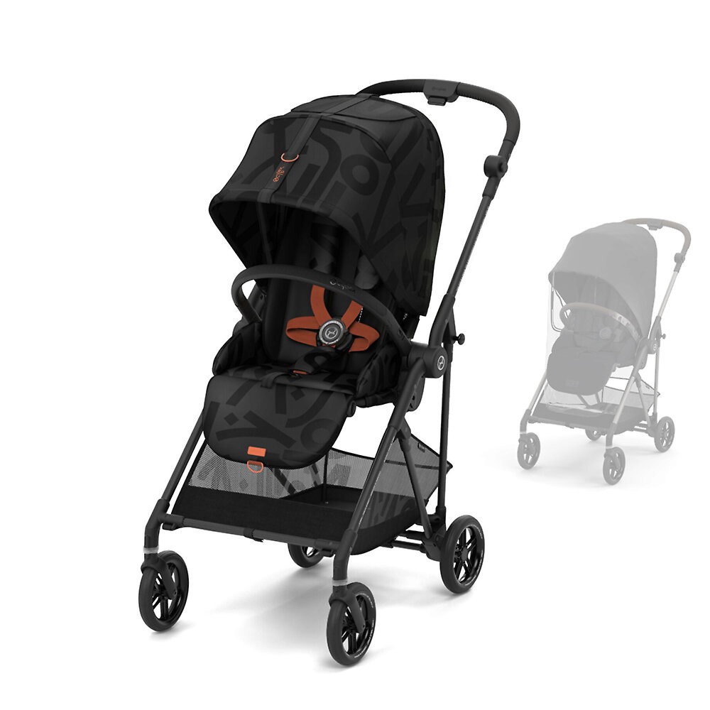 Прогулочная коляска Cybex Melio, цвет Real Black RC / Street