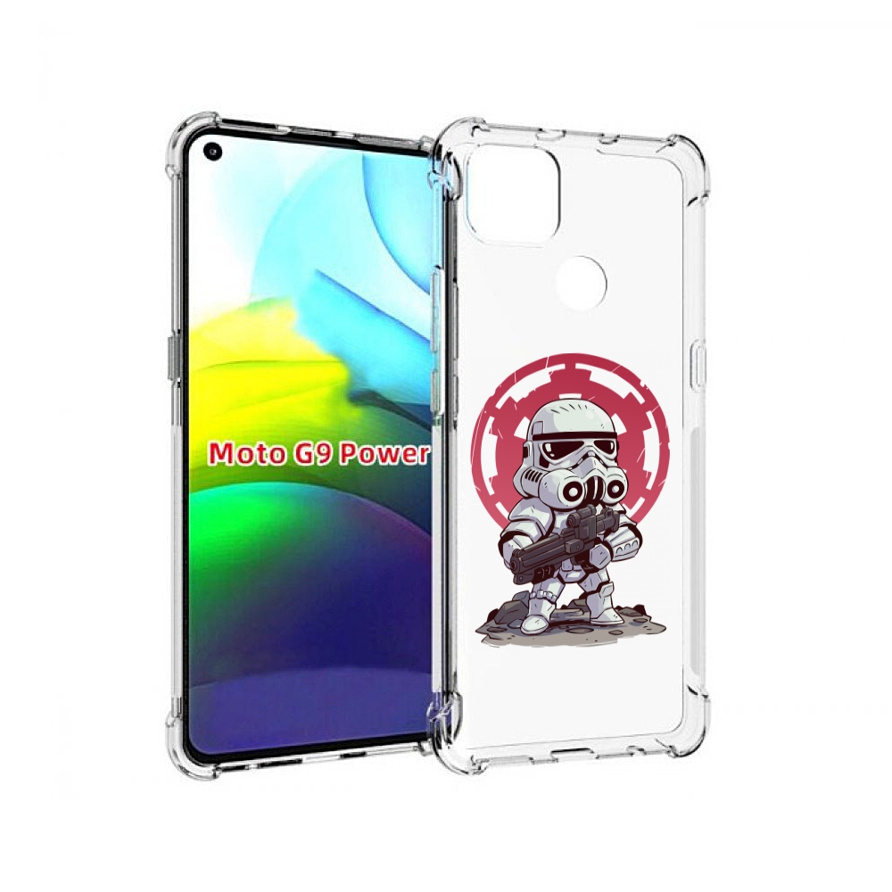 

Чехол MyPads солдат-из-старварс для Motorola Moto G9 Power, Прозрачный, Tocco