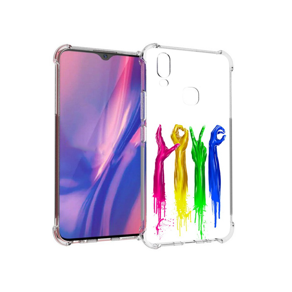

Чехол MyPads Tocco для Vivo Y11 яркие руки love (PT144890.422.707), Прозрачный, Tocco