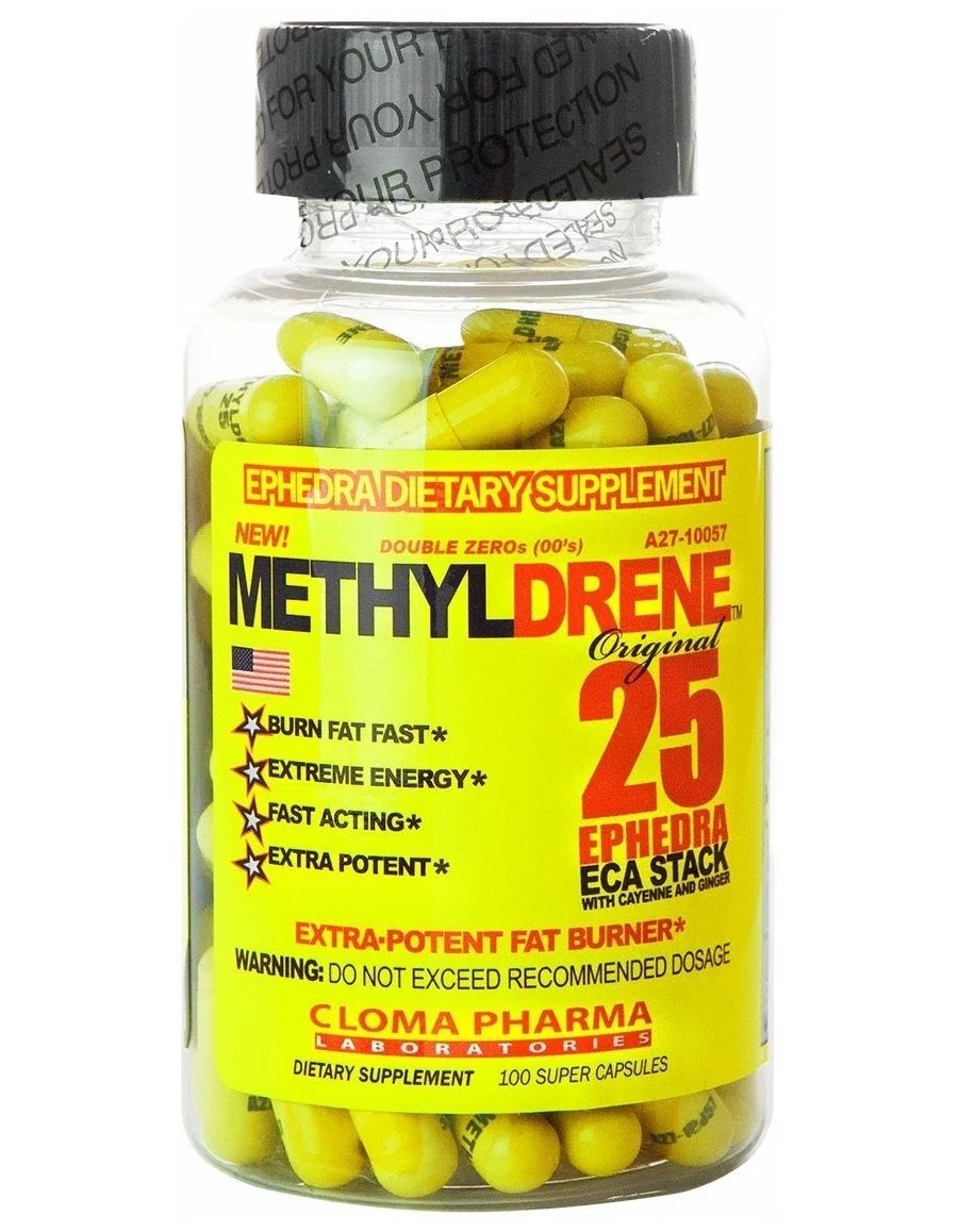 фото Methyldrene eca original 100 капсул cloma pharma