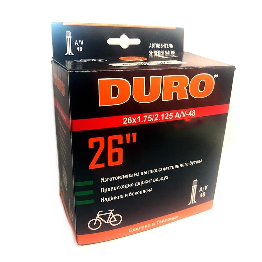 

Велокамера 26" DURO 26х1,75/2,125 А/V-48 двойной обод/DHB01008, DHB01008