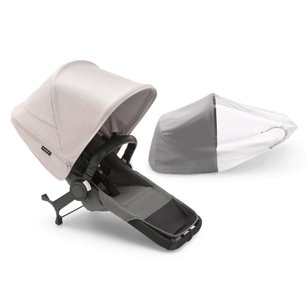 Прогулочный блок Bugaboo Donkey 5 Duo Extension Set Complete, Grey Melange/Misty White