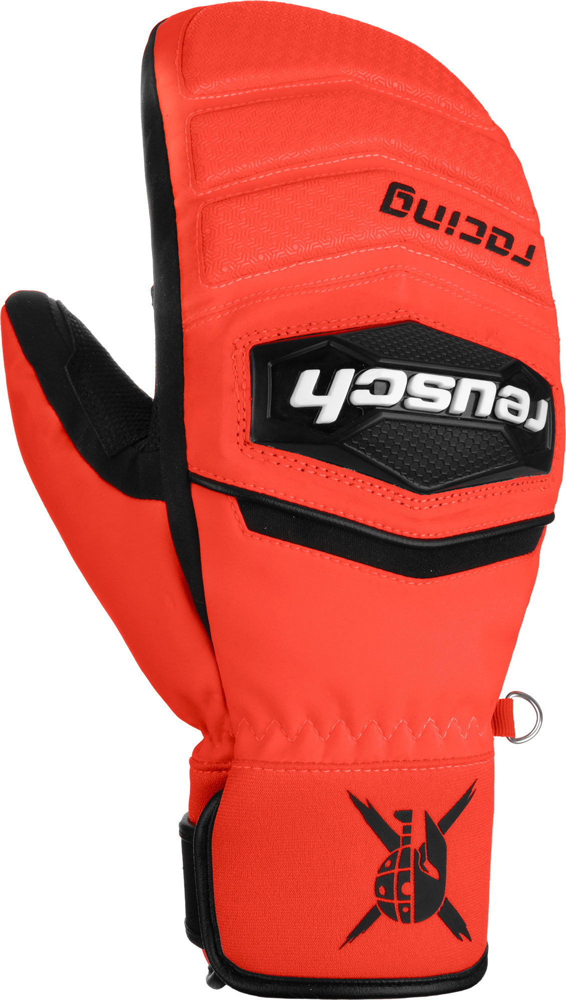 Варежки Reusch Warrior R-Tex Xt Junior Mitten BlackFluo Red Inch Дюйм4 14840₽