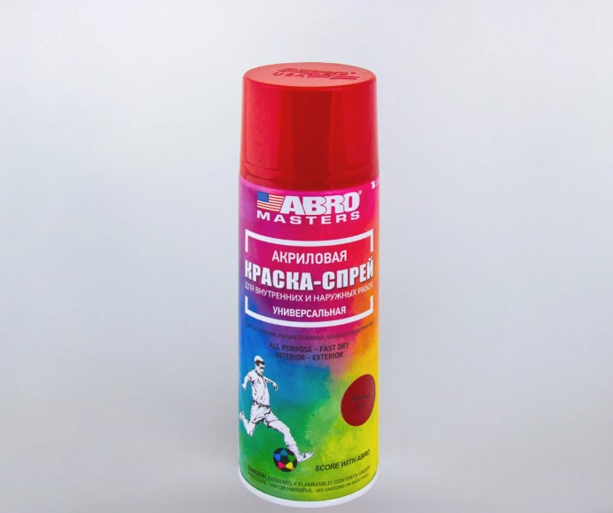 

Краска-спрей, ABRO MASTERS, Красная, SP-075-AM-R, Красный, Краска-спрей