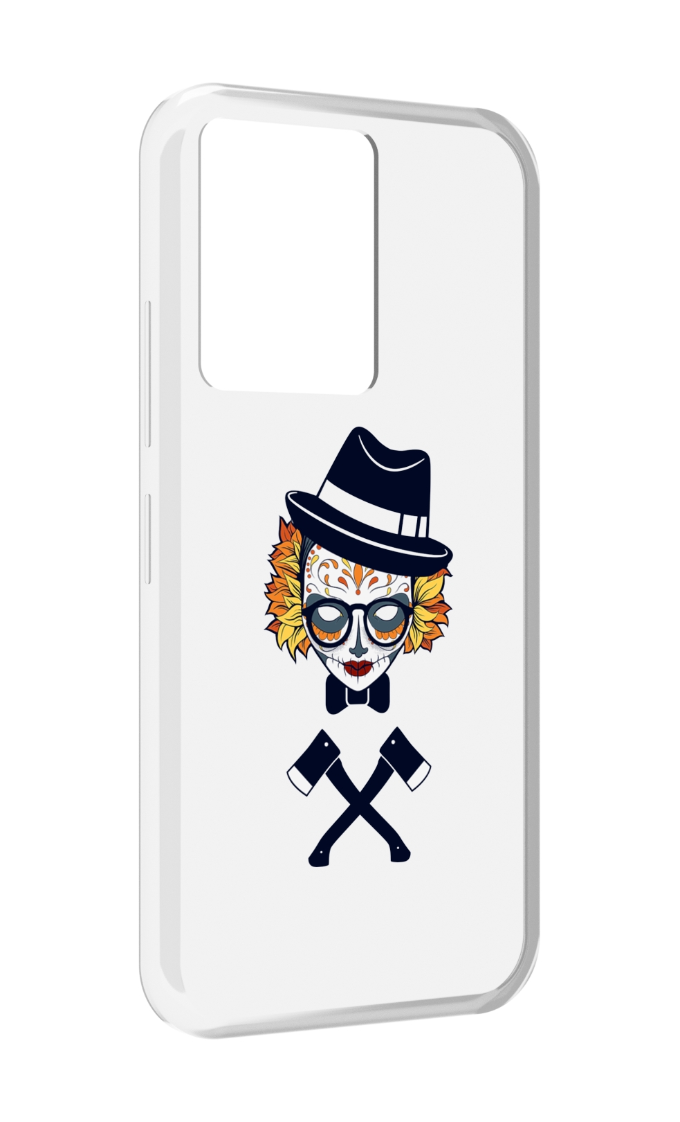 

Чехол MyPads девушка в маске с топорами рисунок для Infinix Note 12 5G X671, Прозрачный, Tocco