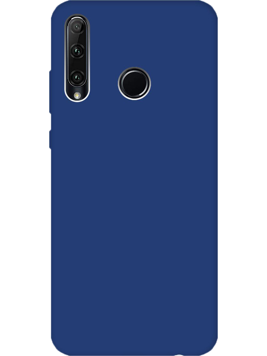 

Силиконовый чехол на Honor 10i/20e матовый синий, 721096213