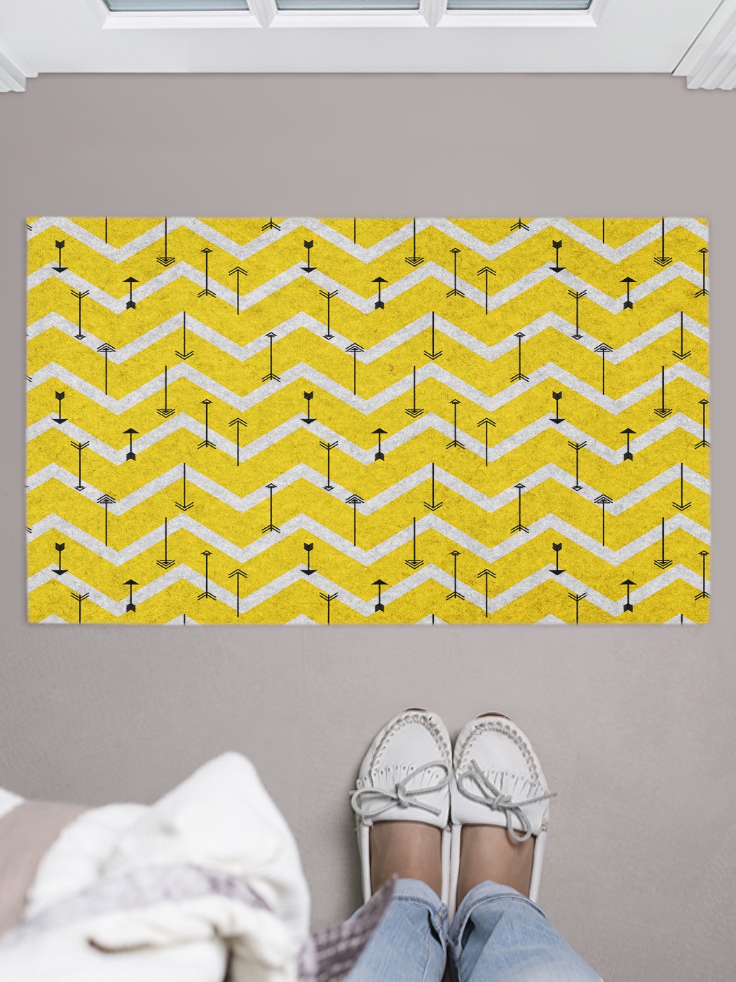 

Придверный коврик в прихожую для обуви, на резиновой основе, 75x45 см door_64956 JoyArty