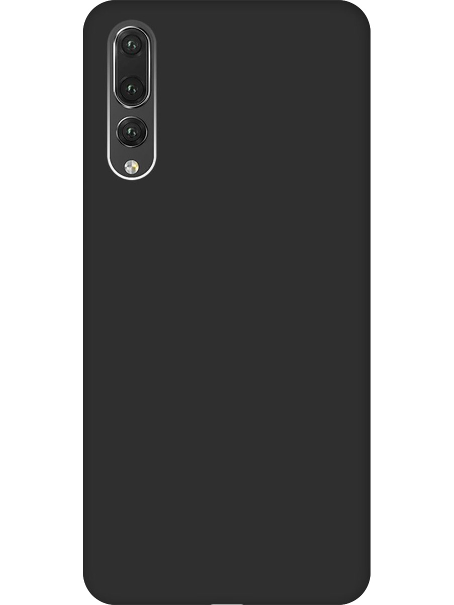 

Силиконовый чехол на Huawei P20 Pro матовый черный, 717872313