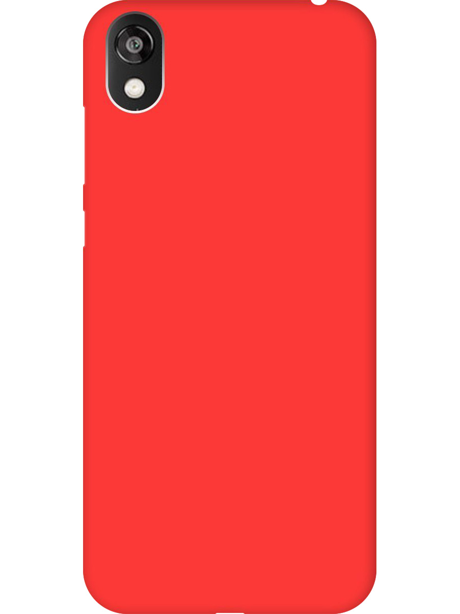 

Силиконовый чехол на Honor 8S, Huawei Y5 (2019) матовый красный, 721008721