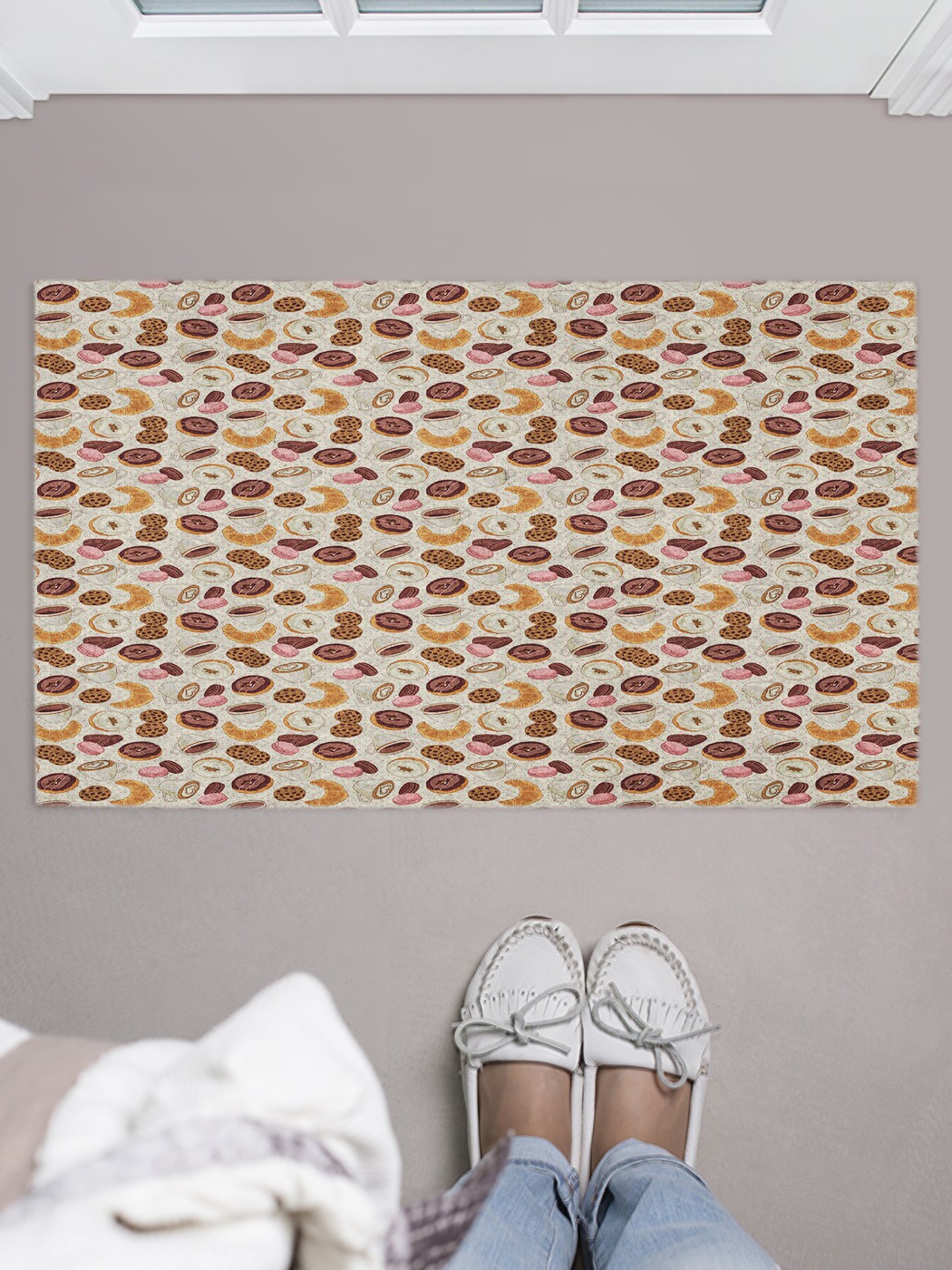 

Придверный коврик в прихожую для обуви, на резиновой основе, 75x45 см door_65031 JoyArty