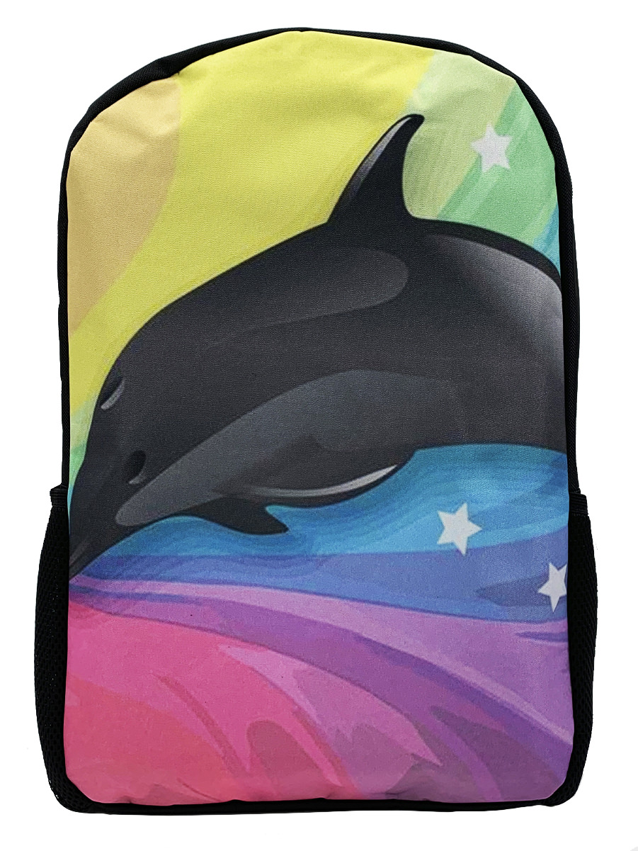 фото Рюкзак школьный urm дельфин, разноцветный, l00095