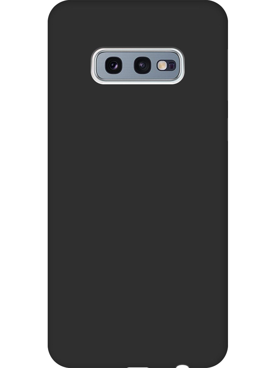 

Силиконовый чехол на Samsung Galaxy S10e матовый черный, 720461213