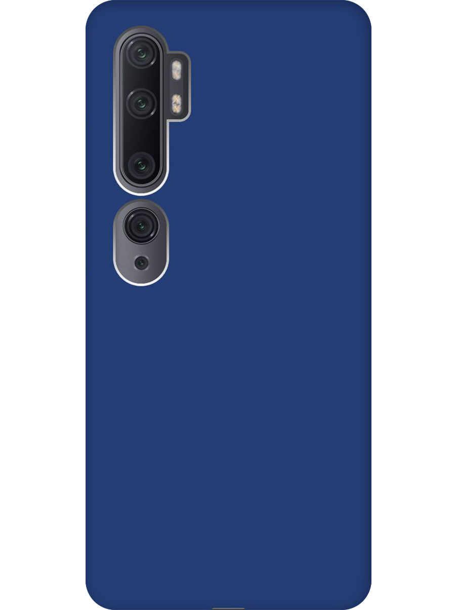 

Силиконовый чехол на Xiaomi Mi Note 10 / Note 10 Pro матовый синий, 722362013