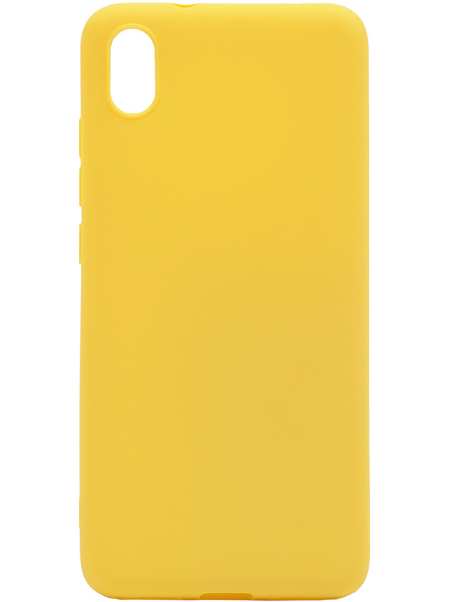 

Силиконовый чехол на Xiaomi Redmi 7A матовый желтый, 721424821