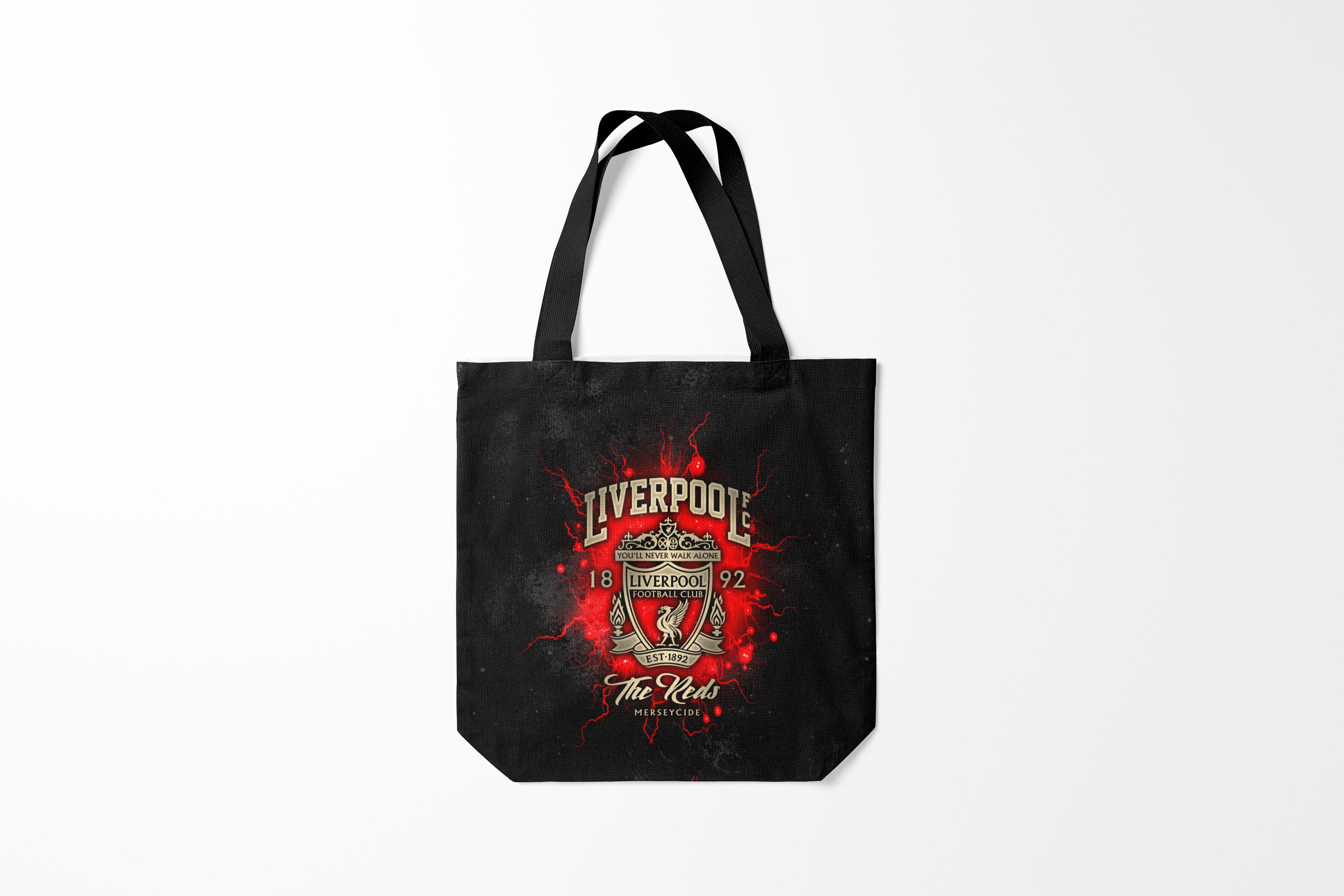 

Сумка шoппер унисекс Burnettie Liverpool FC, черный, Liverpool FC