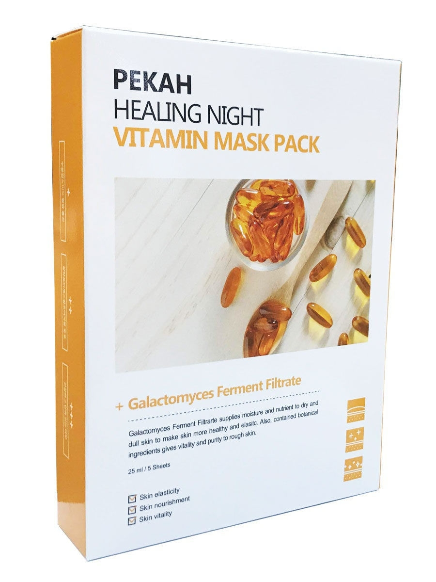 Маска для лица Pekah Вечерняя витаминная тканевая 25 мл