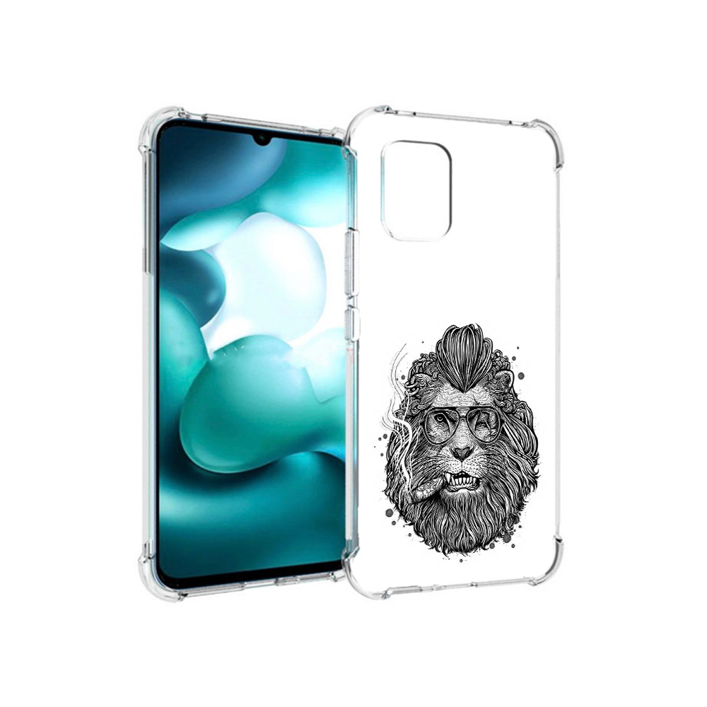 

Чехол MyPads Tocco для Xiaomi Mi 10 Lite курящий лев (PT150213.294.432), Прозрачный, Tocco