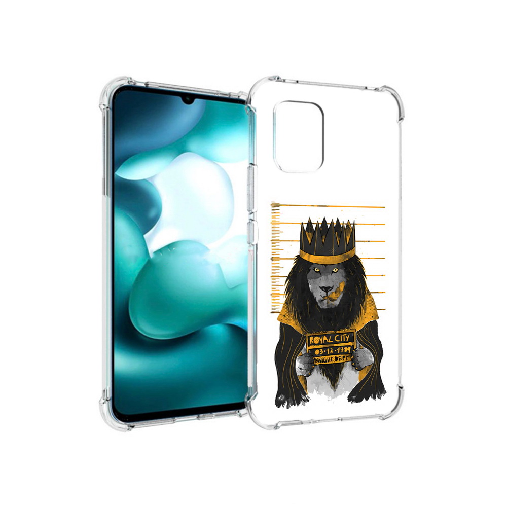 

Чехол MyPads Tocco для Xiaomi Mi 10 Lite лев в законе (PT150213.294.435), Прозрачный, Tocco