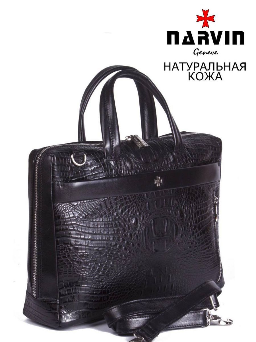 

Сумка мужская Narvin 9752 bambino black, Черный, 9752