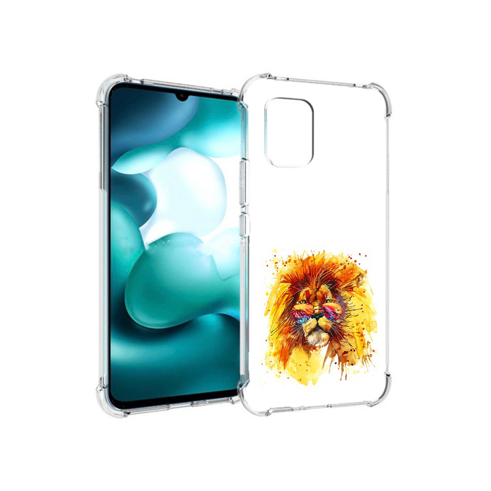 

Чехол MyPads Tocco для Xiaomi Mi 10 Lite лев в очках (PT150213.294.436), Прозрачный, Tocco