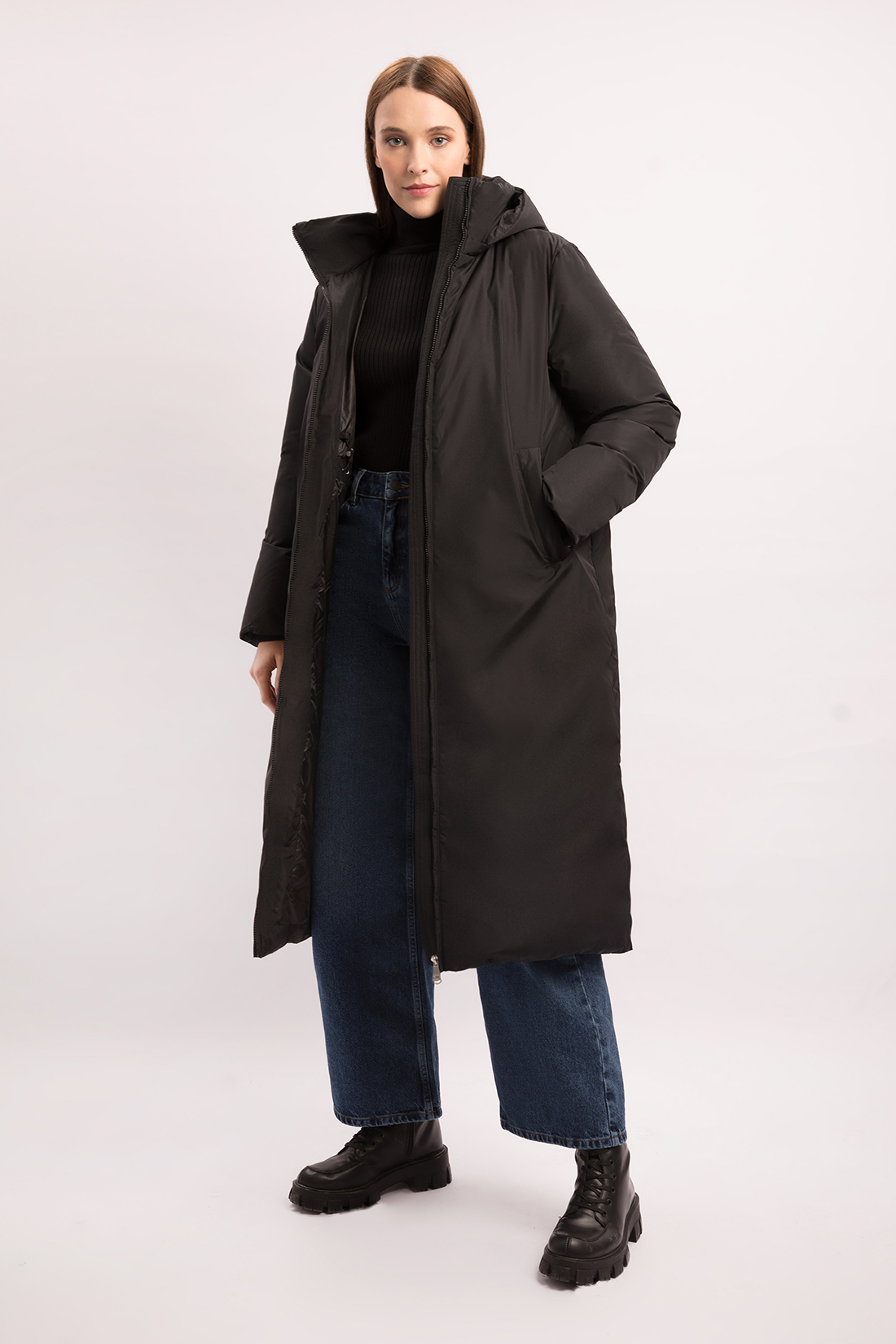 

Куртка женская Baon B0022504 черная 2XL, Черный, B0022504