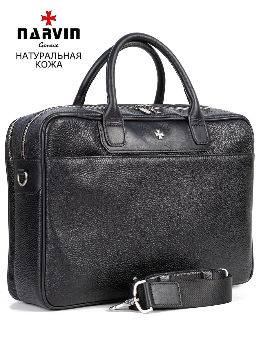 

Сумка мужская Narvin 9767 polo black, Черный, 9767