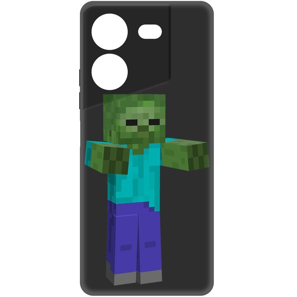 

Чехол-накладка Krutoff Soft Case Minecraft-Гигант для TECNO Pova 5 Pro черный