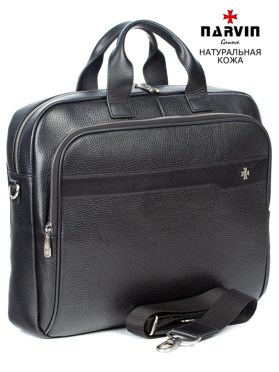 

Сумка мужская Narvin 9771 polo black, Черный, 9771