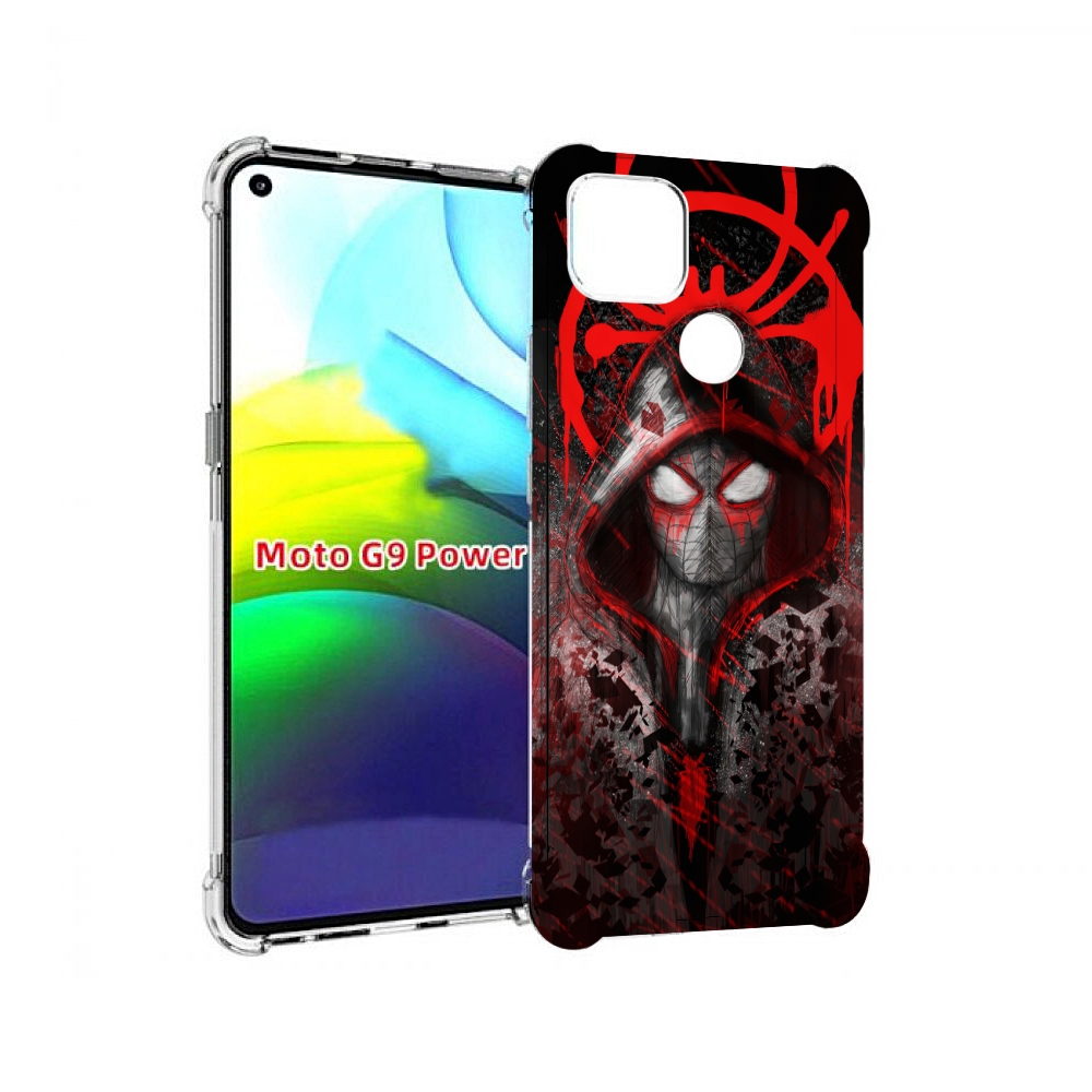

Чехол MyPads страшный человек паук мужской для Motorola Moto G9 Power, Прозрачный, Tocco