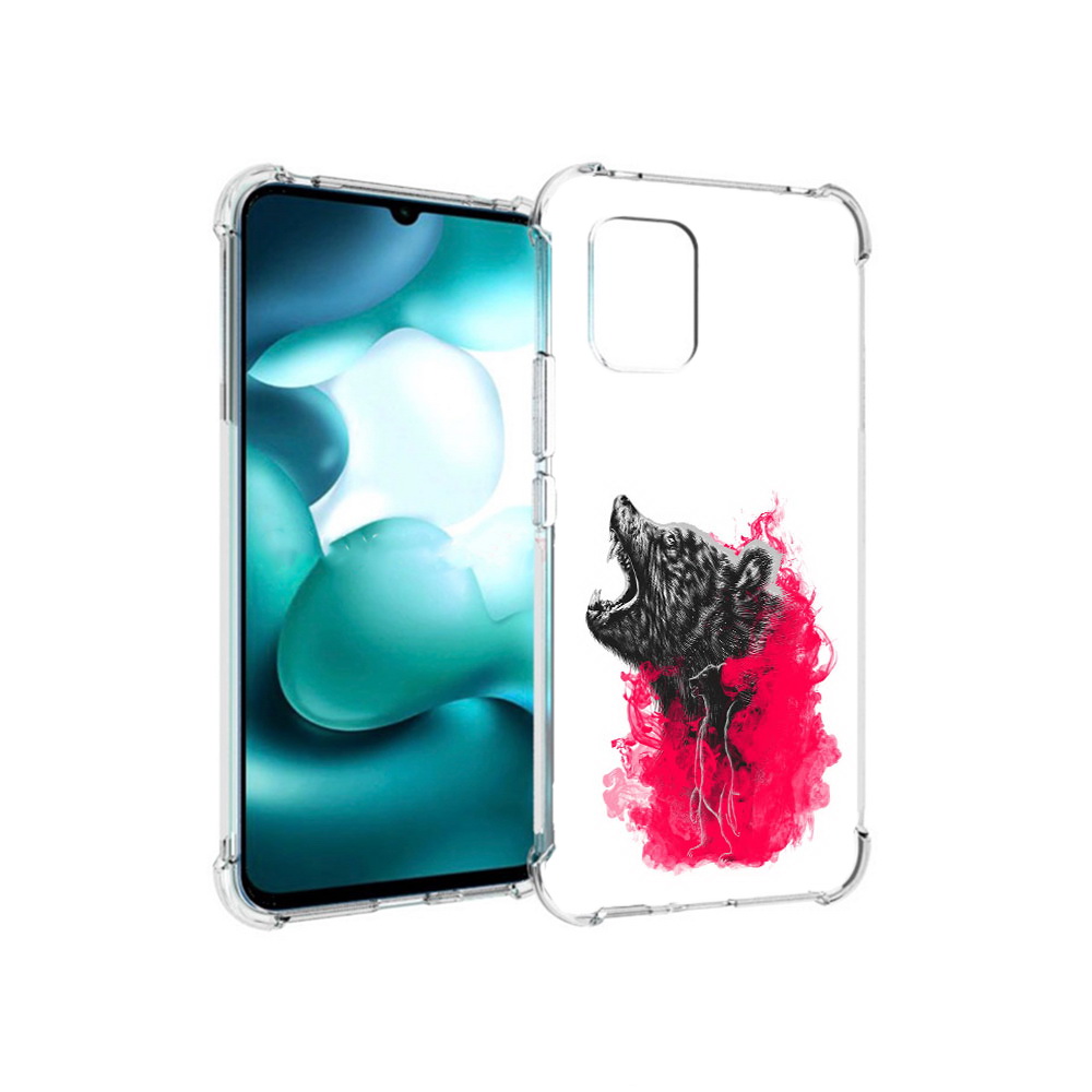 

Чехол MyPads Tocco для Xiaomi Mi 10 Lite медведь в дымке (PT150213.294.463), Прозрачный, Tocco