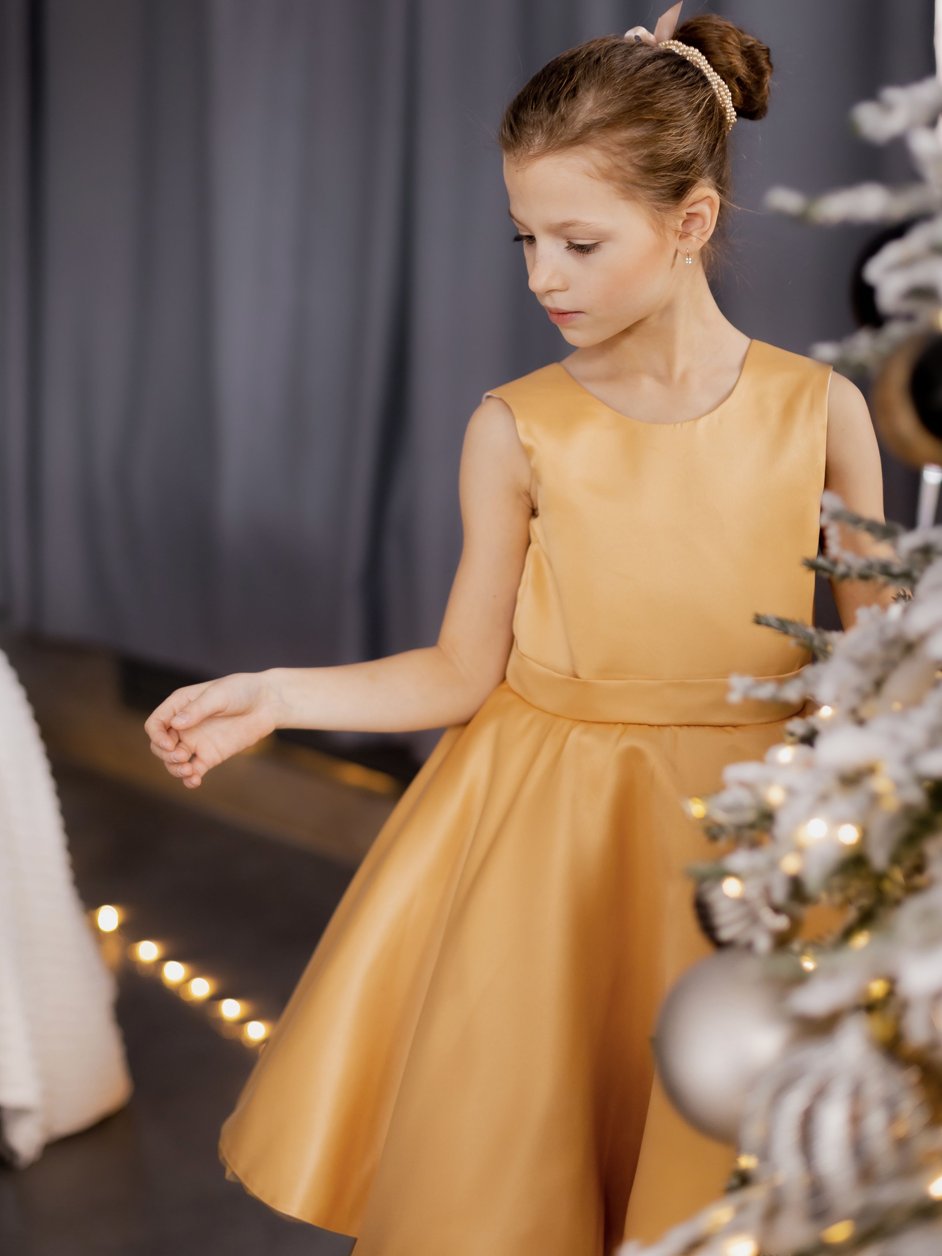 

Платье детское Krolly Barbie-1, золотистый, 122, Barbie-1