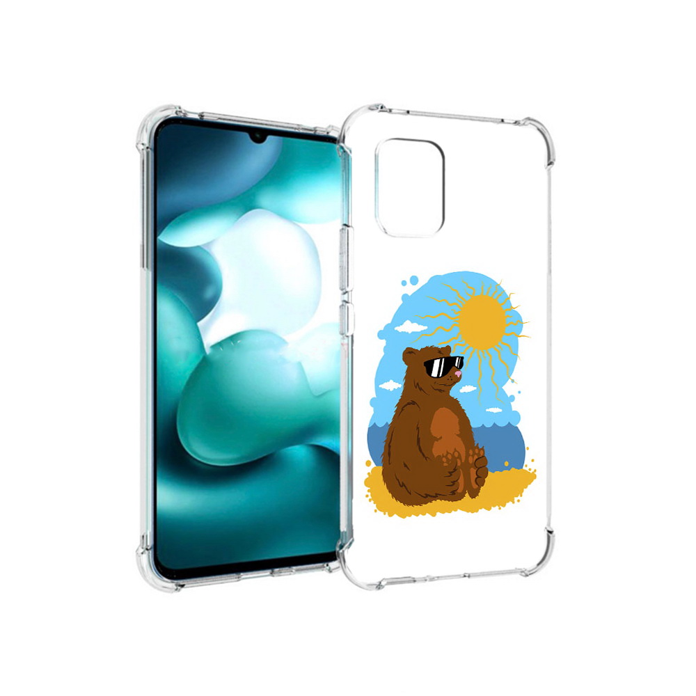 

Чехол MyPads Tocco для Xiaomi Mi 10 Lite медведь на чиле (PT150213.294.468), Прозрачный, Tocco