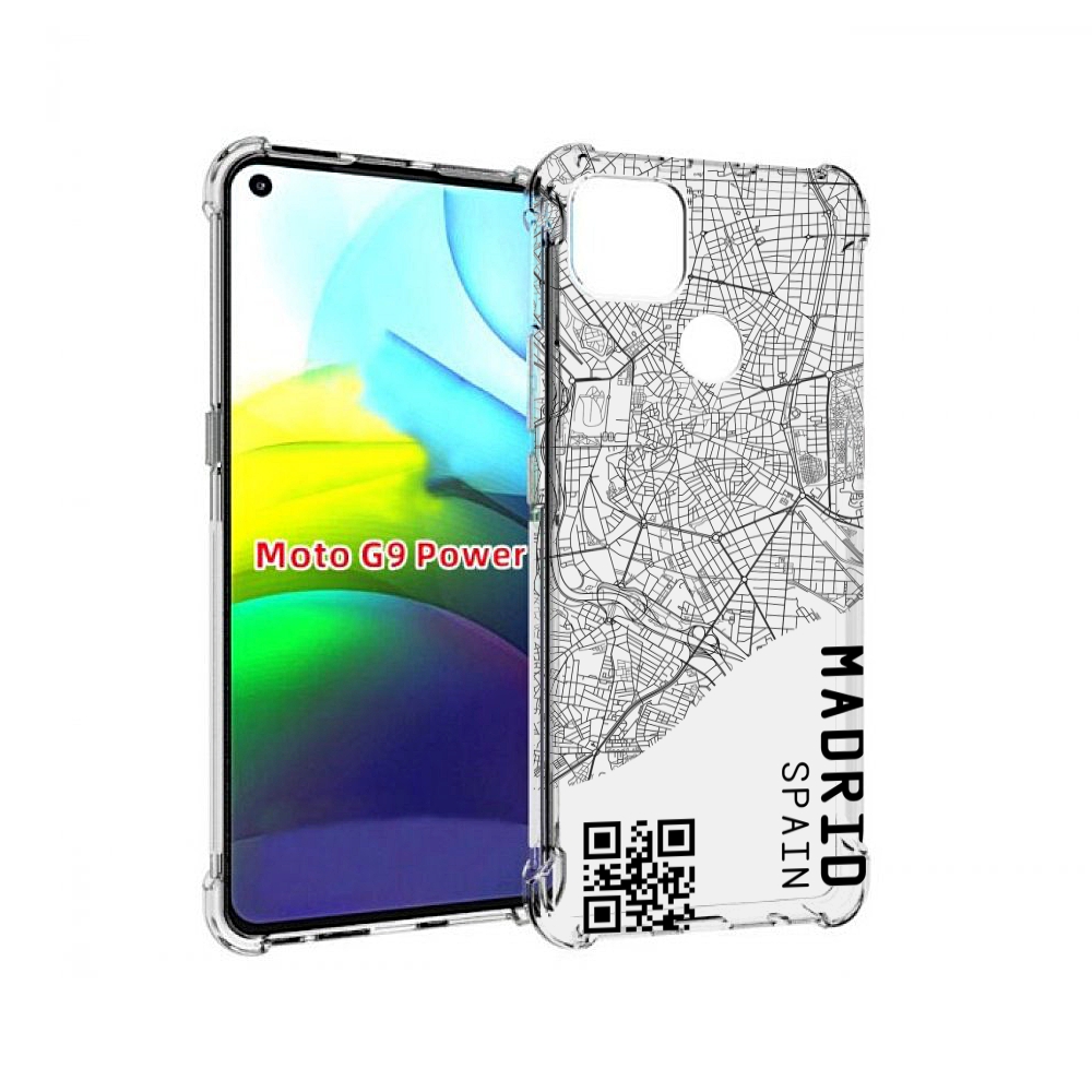 

Чехол MyPads схема-мадрид для Motorola Moto G9 Power, Прозрачный, Tocco