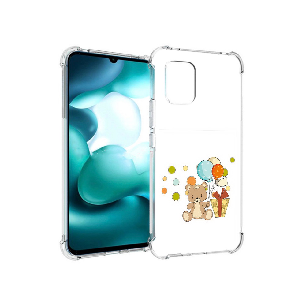 

Чехол MyPads Tocco для Xiaomi Mi 10 Lite медвеженок с подарком (PT150213.294.470), Прозрачный, Tocco