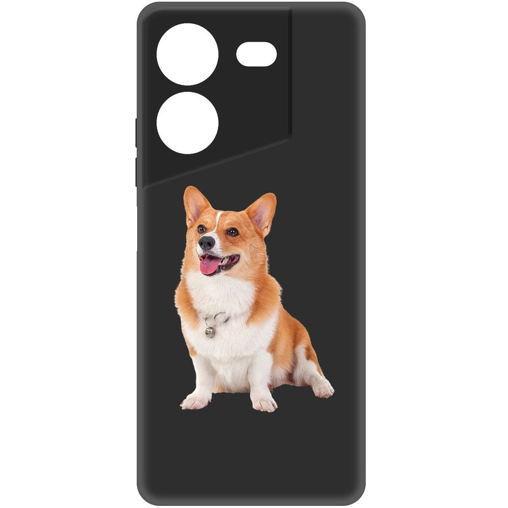 

Чехол-накладка Krutoff Soft Case Корги для Tecno Pova 5 Pro черный