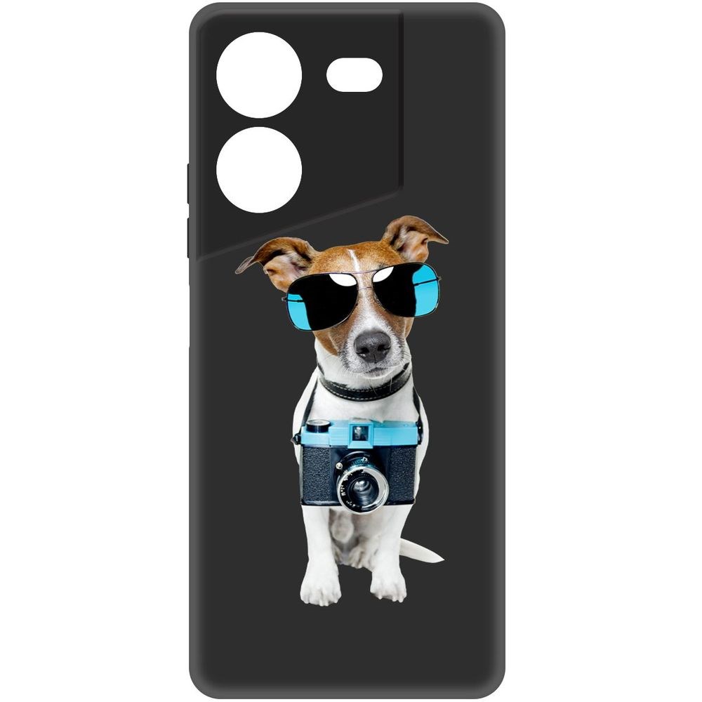 

Чехол-накладка Krutoff Soft Case Пес-турист для TECNO Pova 5 Pro черный