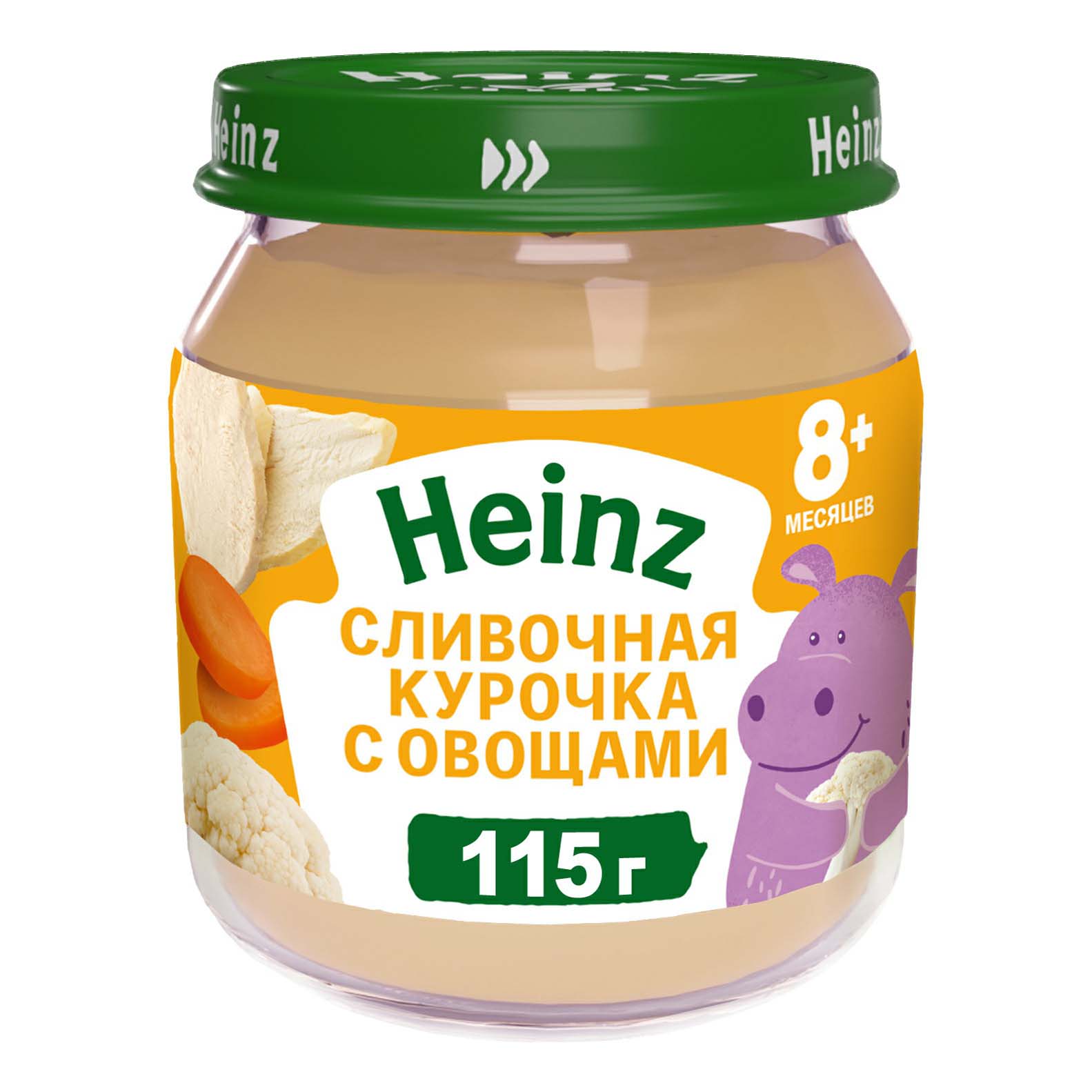Пюре Heinz Сливочная курочка с овощами с 8 месяцев 115 г пюре heinz сливочная курочка с овощами 90 г с 8 месяцев