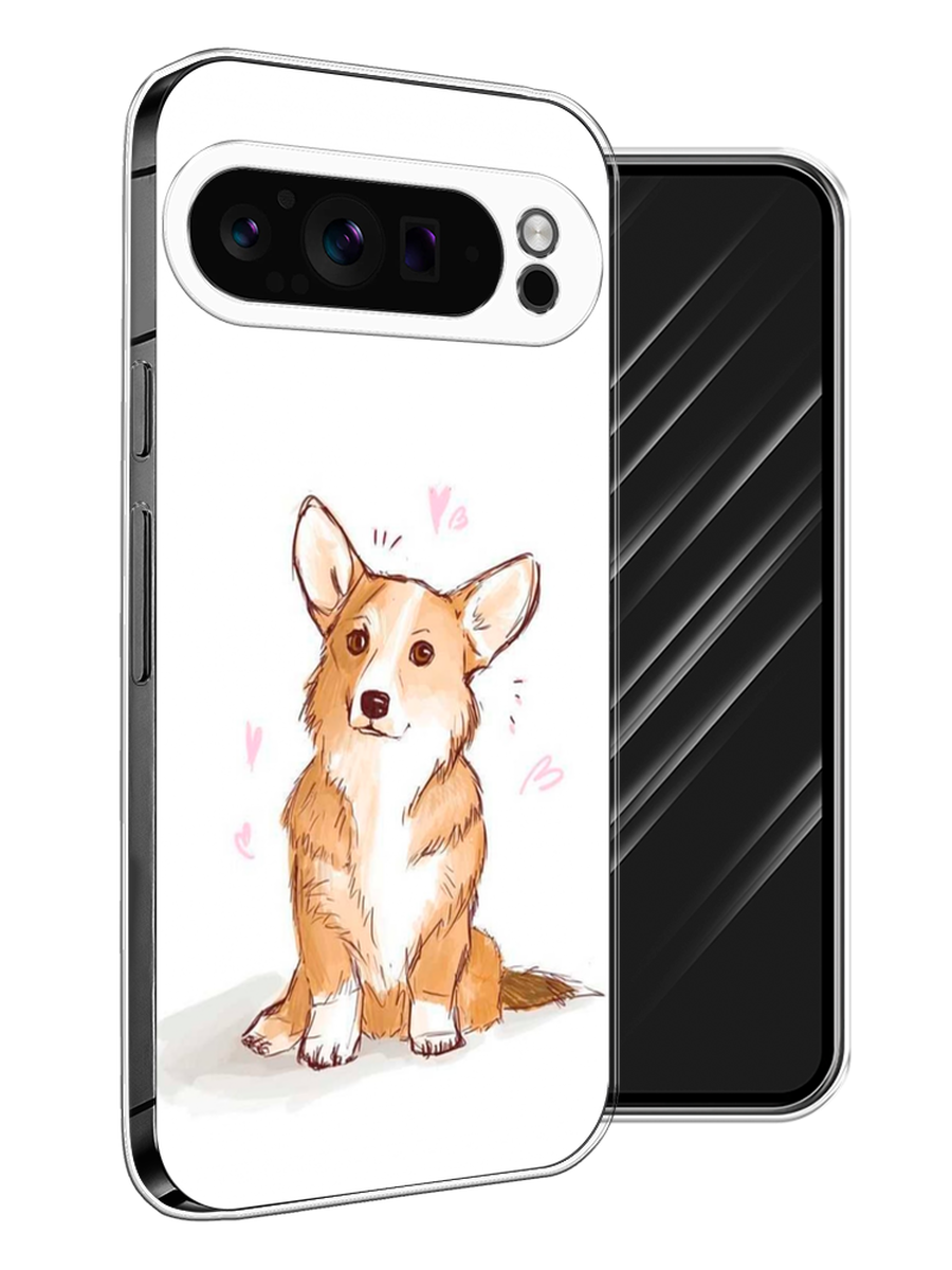 

Чехол Awog на Google Pixel 9 Pro "Корги любовь", Бежевый;белый, 272050-1