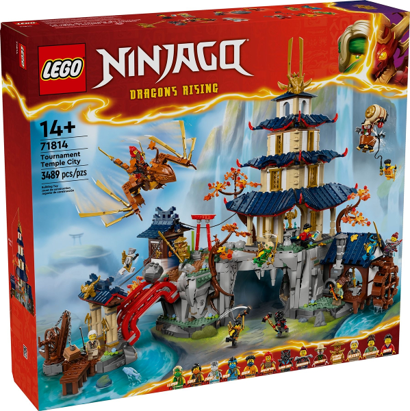 

Конструктор Lego 71814 NinjaGo Турнирный храм 3489 деталей, Турнирный храм