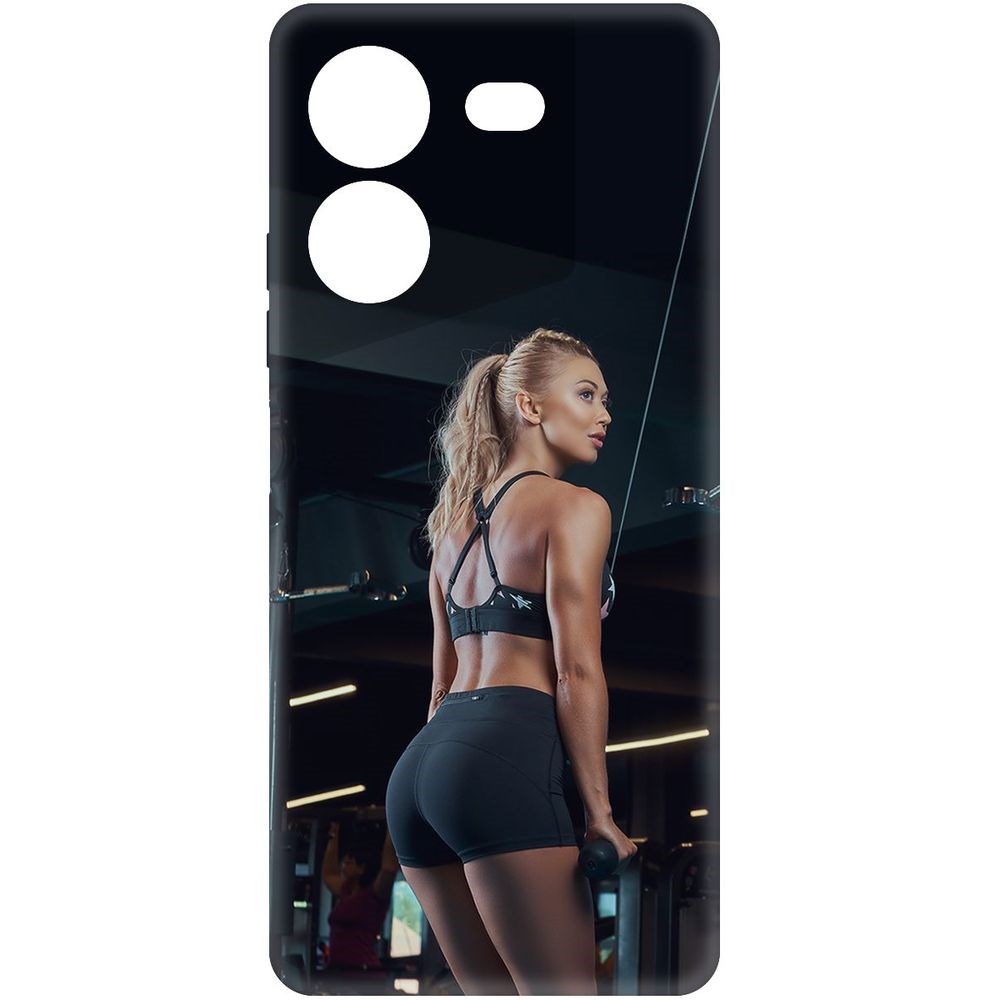 

Чехол-накладка Krutoff Soft Case Шорты женские для TECNO Pova 5 Pro черный