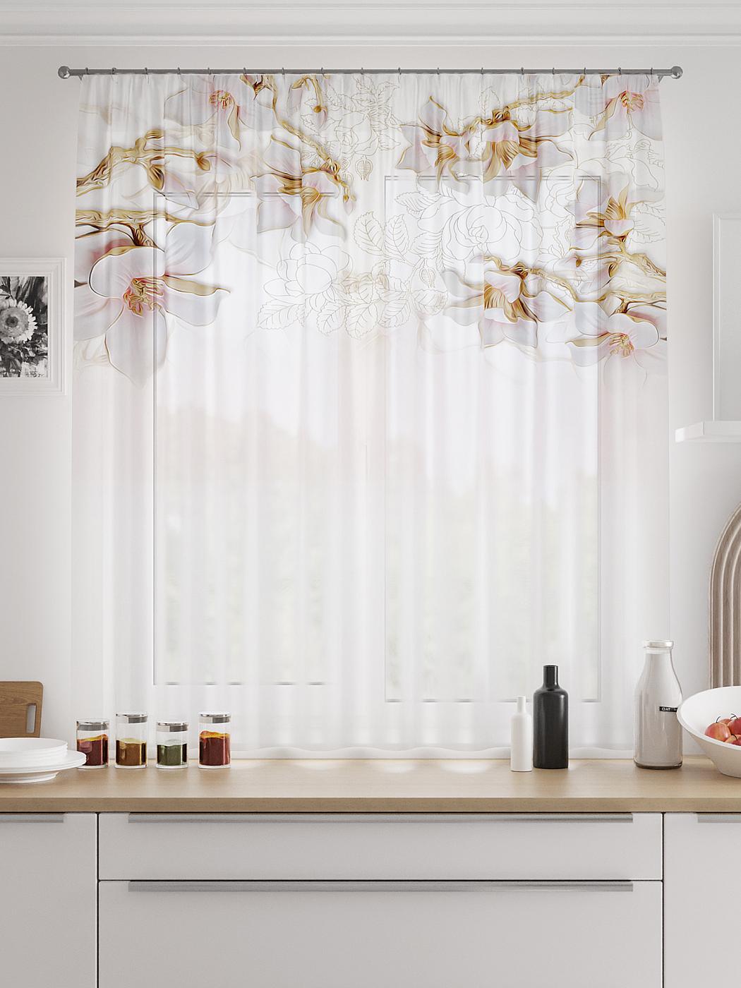 

Тюль AT HOME / шторы в комнату 150х180 см / Микланрис, 519056
