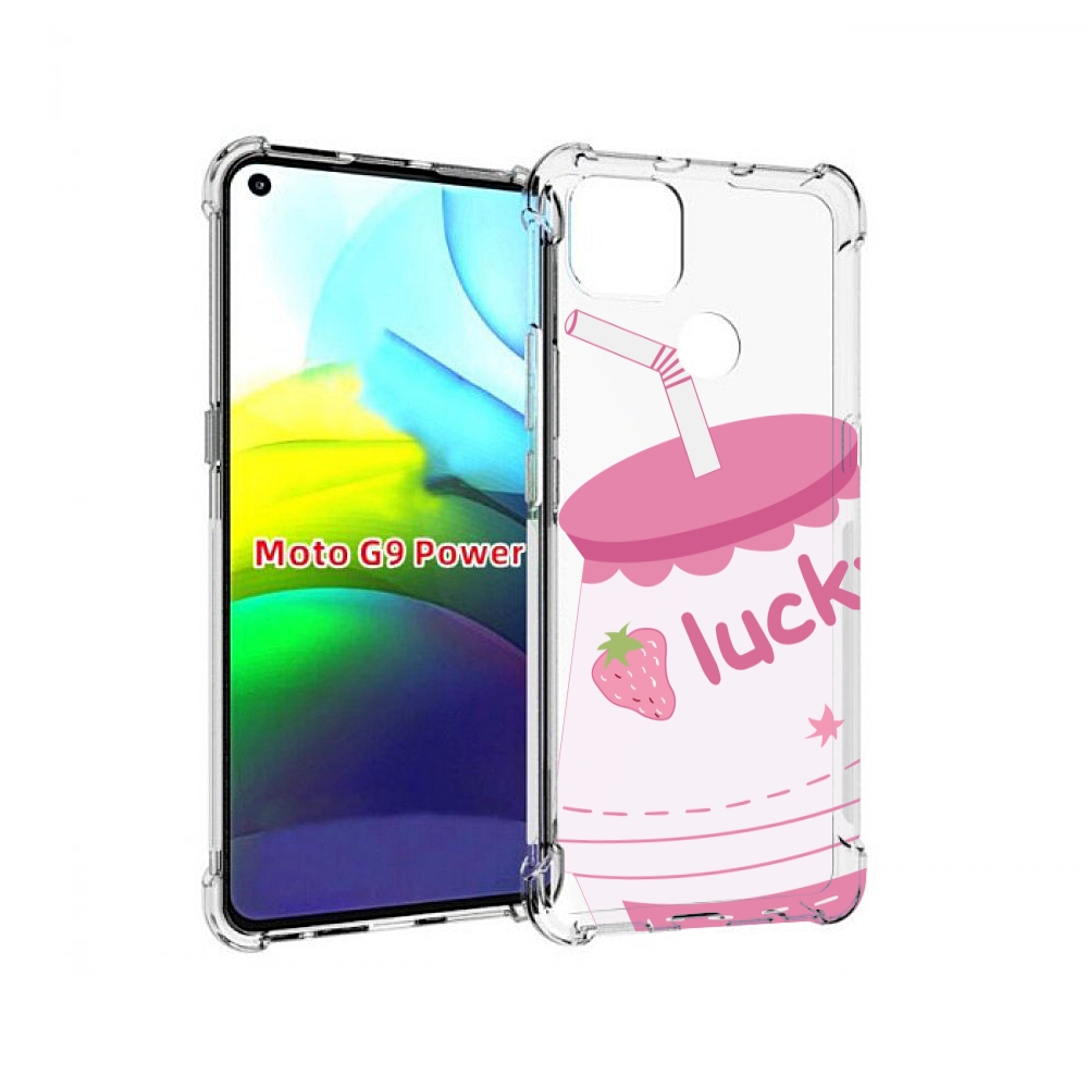 

Чехол MyPads удачный-напиток для Motorola Moto G9 Power, Прозрачный, Tocco