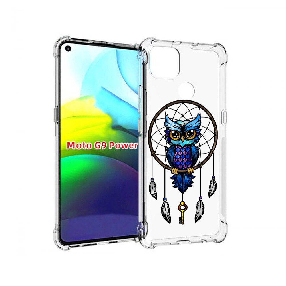 

Чехол MyPads умная-фиолетовая-сова для Motorola Moto G9 Power, Прозрачный, Tocco